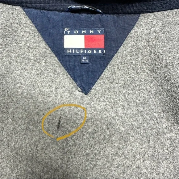 Vintage 90s Tommy Hilfiger Athletic Gear Men’s XL Color Block Crest Jacket Coat - Picture 10 of 11